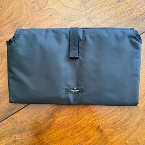 Kate Spade Black Baby Diaper Changing Pad Mat Nylon Foldable Velcro Portable